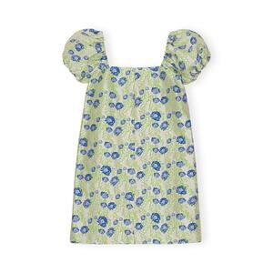 Ganni 3D Jacquard Mini Dress Oyster Gray M